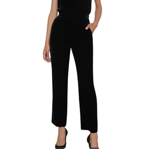 L'Agence pants Rebel Velvet Trouser black size 0 - Picture 1 of 8